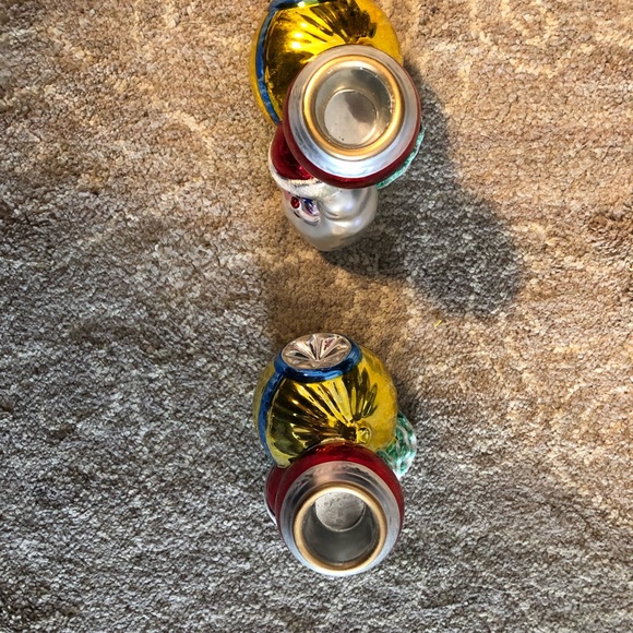 NWOT Department 56 Old World Candlesticks candle holders Christmas Santa pair - Picture 3 of 4